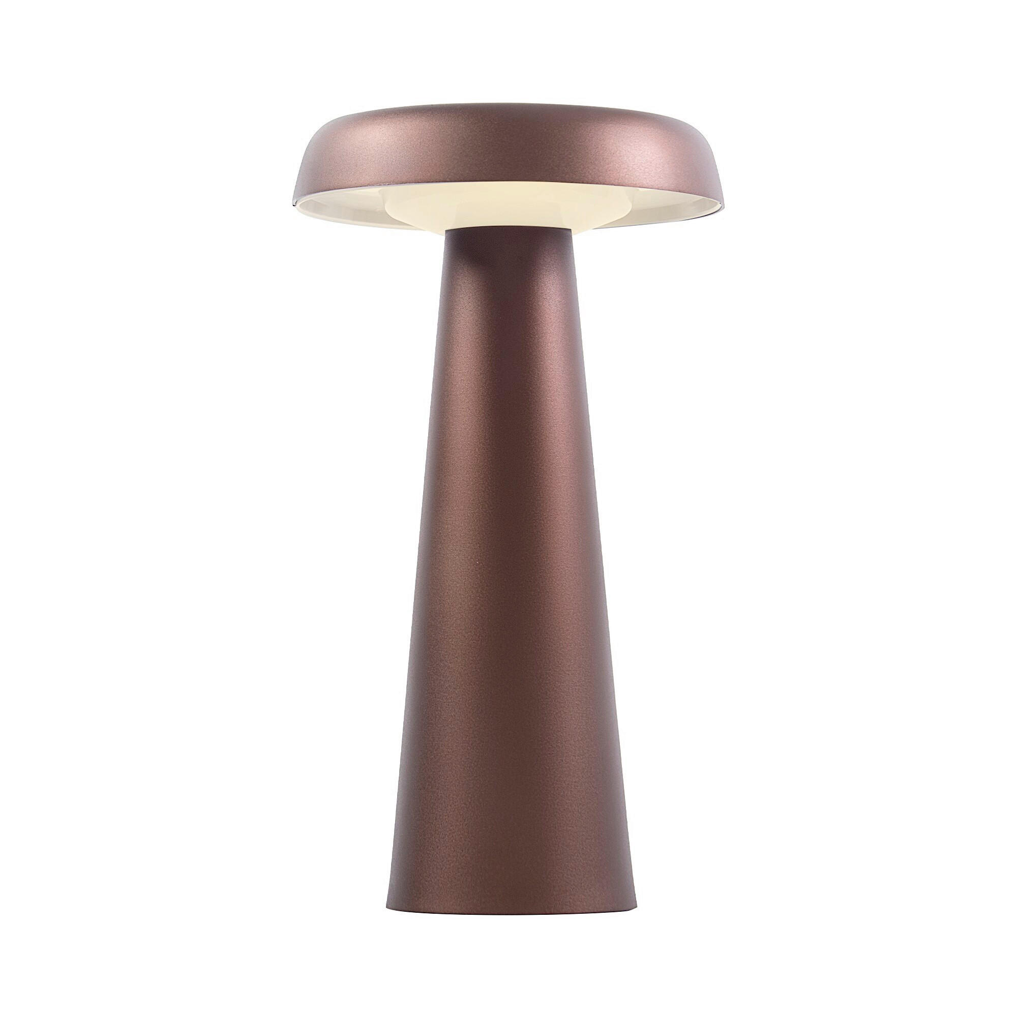 AKKU-TISCHLEUCHTE Arcello 25/14/14 cm  - Messingfarben, Design, Metall (25/14/14cm) - Nordlux