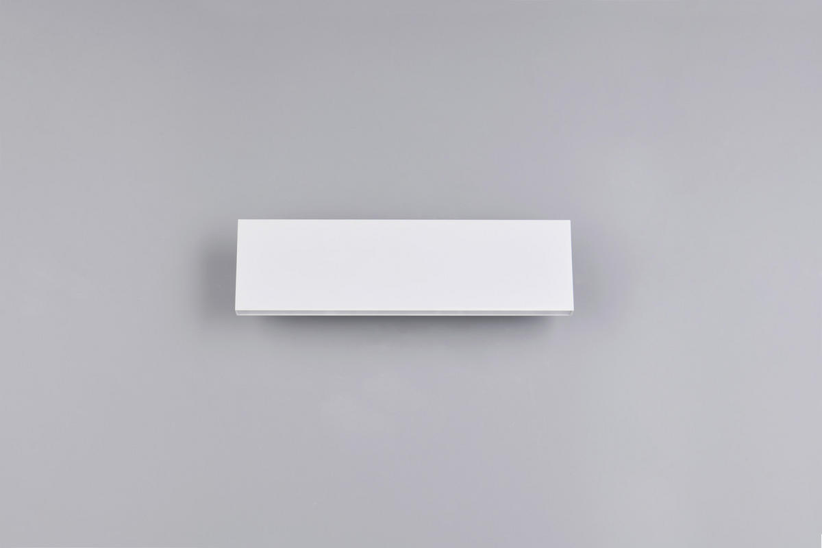LED-WANDLEUCHTE - Weiss, Design, Kunststoff/Metall (28/8/4,5cm) - Novel