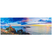 OBRAZ NA PLÁTNĚ, krajina a příroda, 180/60 cm  - vícebarevná, Basics, dřevo/papír (180/60cm) - Euroart