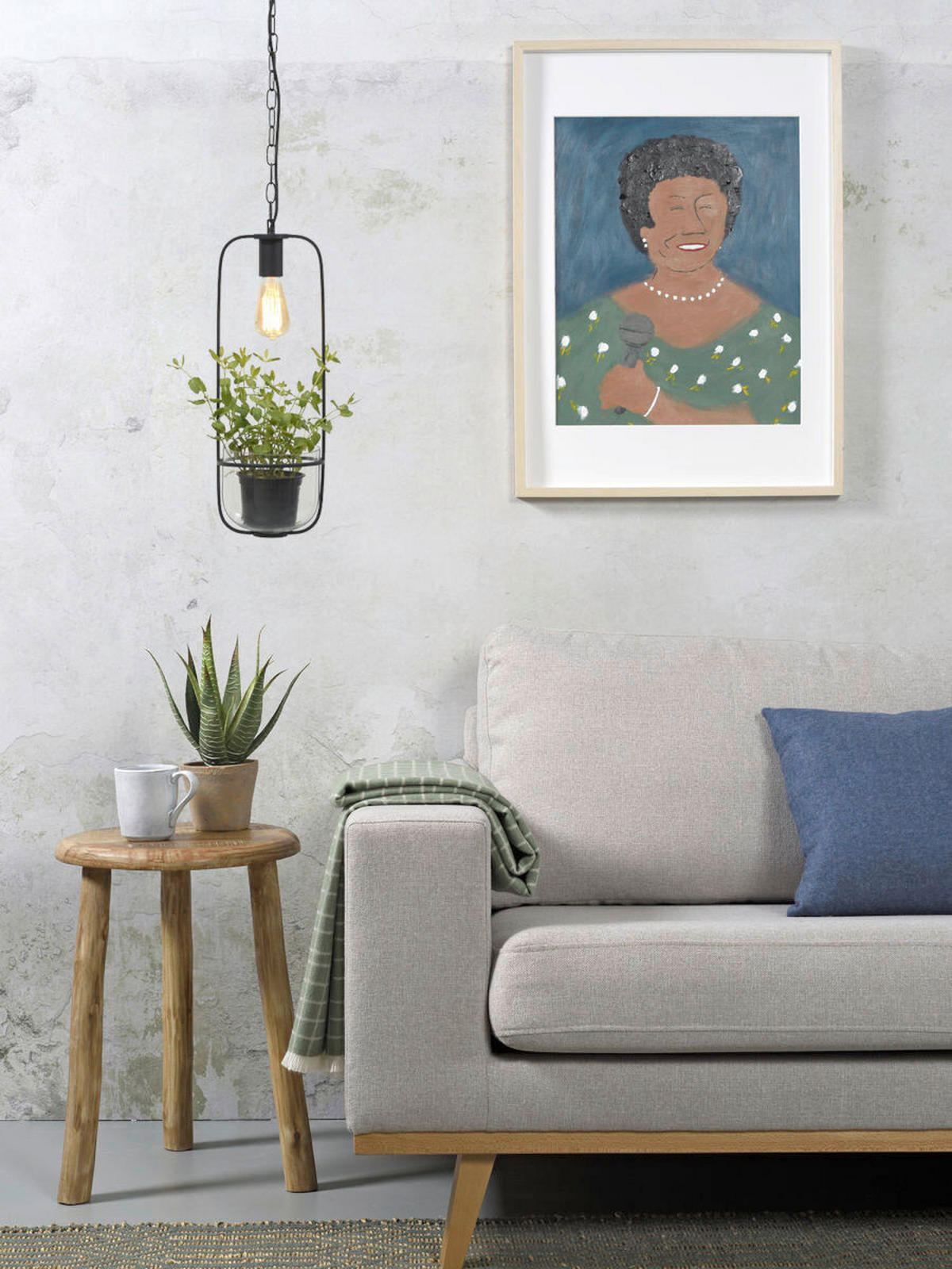 HÄNGLAMPA it's about RoMi  19/52 cm  - svart/transparent, Trend (19/52cm) - It's about Romi