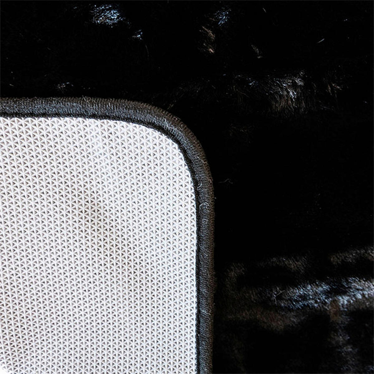 FÜRDŐSZOBASZŐNYEG   fekete   - fekete, Basics, textil (60/2/60cm)