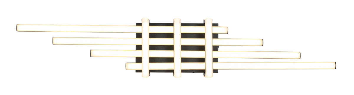 DECKENLEUCHTE 78/14/8 cm  - Schwarz, Trend, Kunststoff/Metall (78/14/8cm) - Collett's Monde