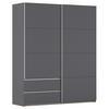 SCHWEBETÜRENSCHRANK in Grau  - Alufarben/Grau, Modern, Holzwerkstoff (175/210/59cm) - Rauch Möbel