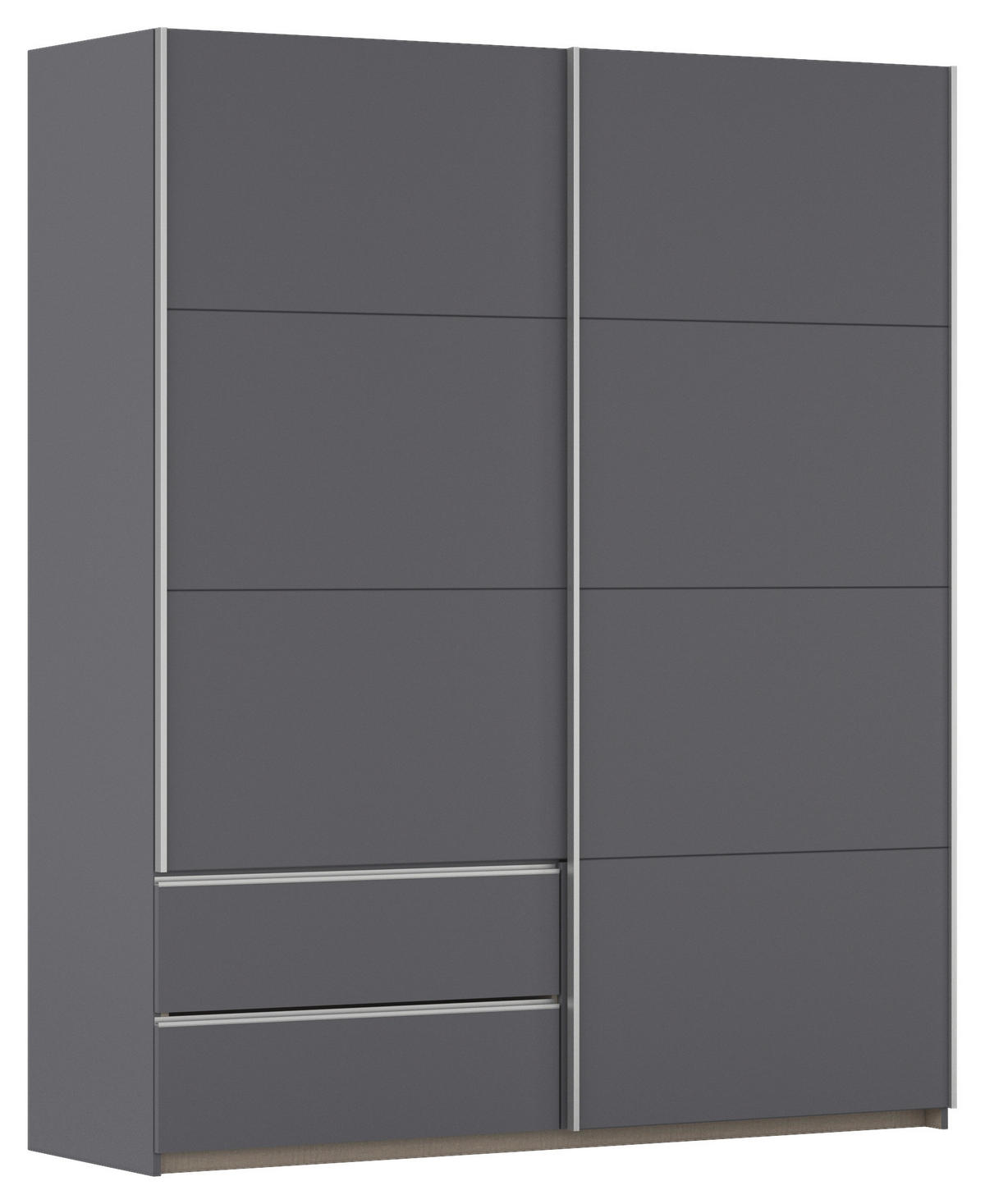 SCHWEBETÜRENSCHRANK in Grau  - Alufarben/Grau, Modern, Holzwerkstoff (175/210/59cm) - Rauch Möbel