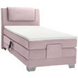 BOXSPRINGBETT 100/200 cm  in Rosa  - Silberfarben/Rosa, KONVENTIONELL, Kunststoff/Textil (100/200cm) - Esposa