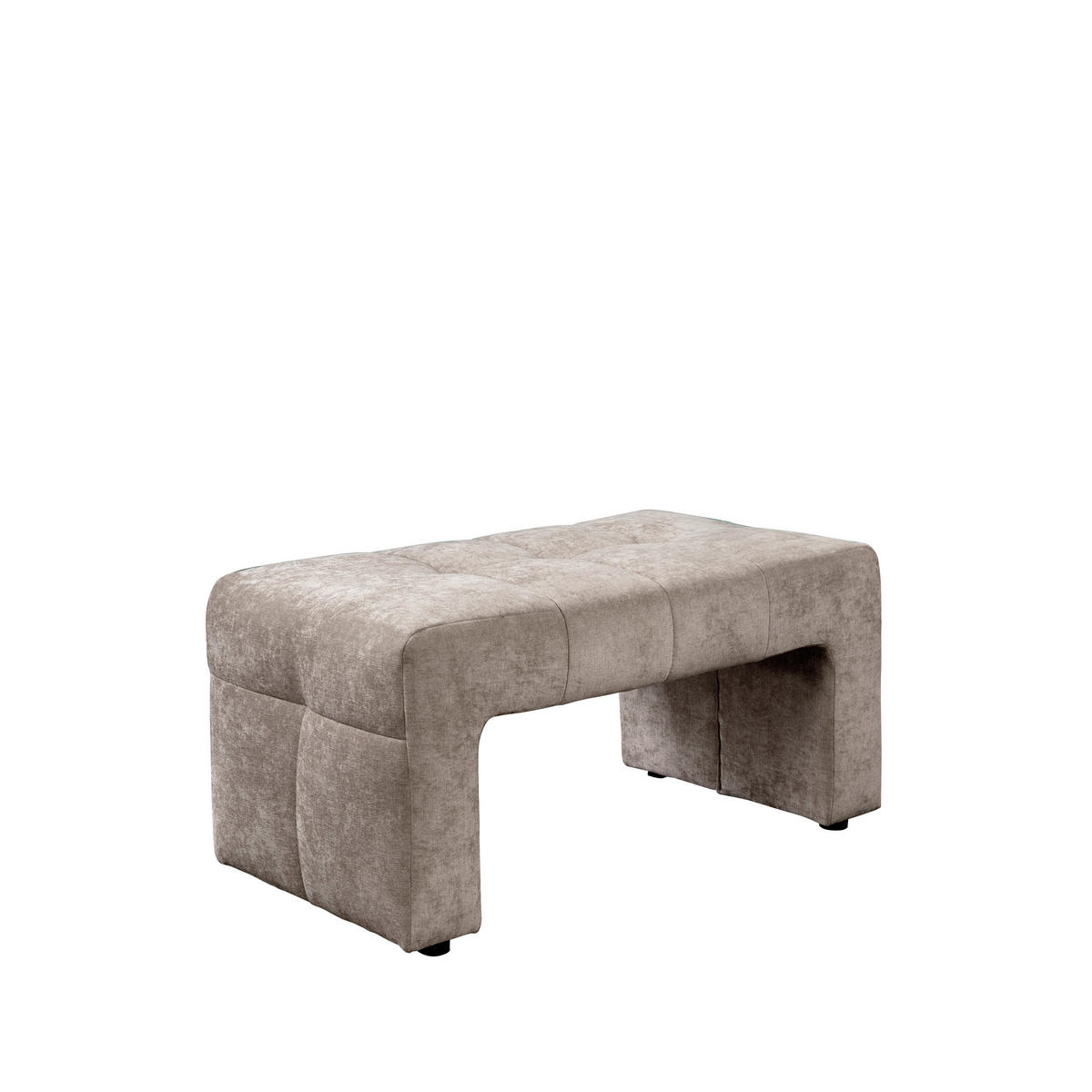 KLUPA  boje pijeska  drvo, tekstil, drvni materijal      - boje pijeska/crna, Moderno, drvni materijal/drvo (100/51/54cm) - Livetastic