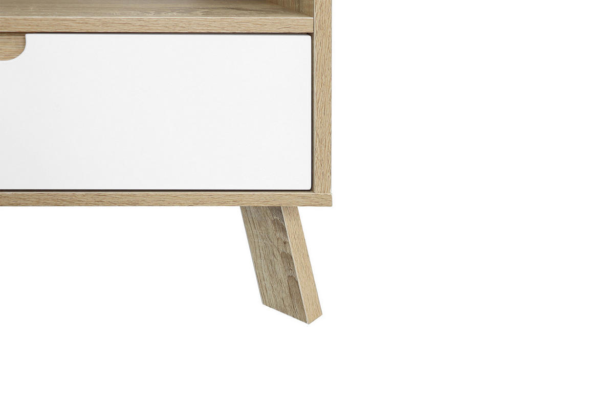 LOWBOARD  in 140/52/40 cm  - Naturfarben/Weiß, Design, Holzwerkstoff (140/52/40cm) - Livetastic