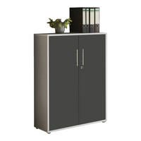SKŘÍŇ NA ŠANONY, antracitová, šedá, 84,4/113,6/33 cm - šedá/antracitová, Lifestyle, kompozitní dřevo (84,4/113,6/33cm) - MID.YOU