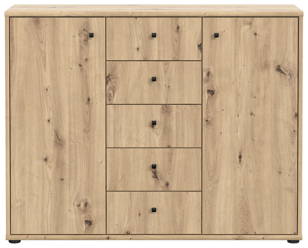 KOMMODE 108,8/85,5/34,8 cm  in Eiche Artisan  - Eiche Artisan, Design, Holzwerkstoff (108,8/85,5/34,8cm)