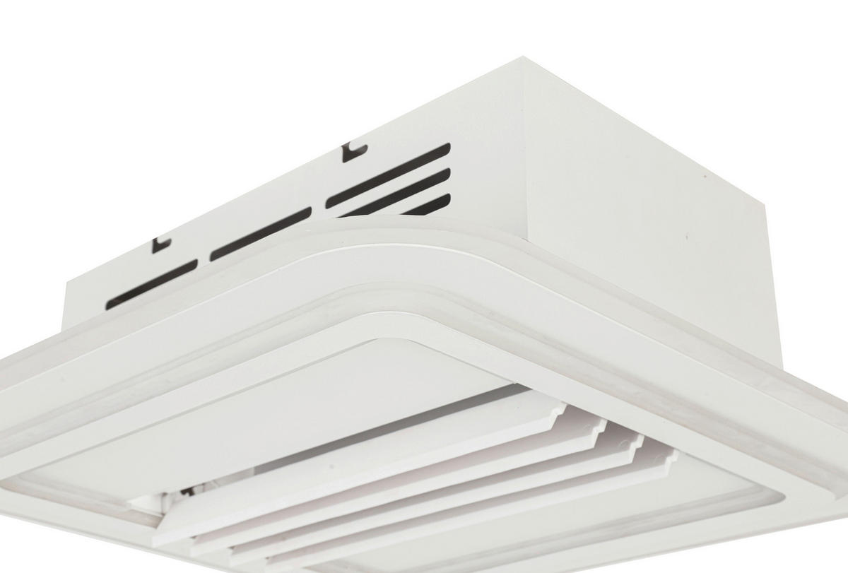 STROPNÝ VENTILÁTOR, 50/50/16 cm - čierna/biela, Basics, kov/plast (50/50/16cm) - Mican