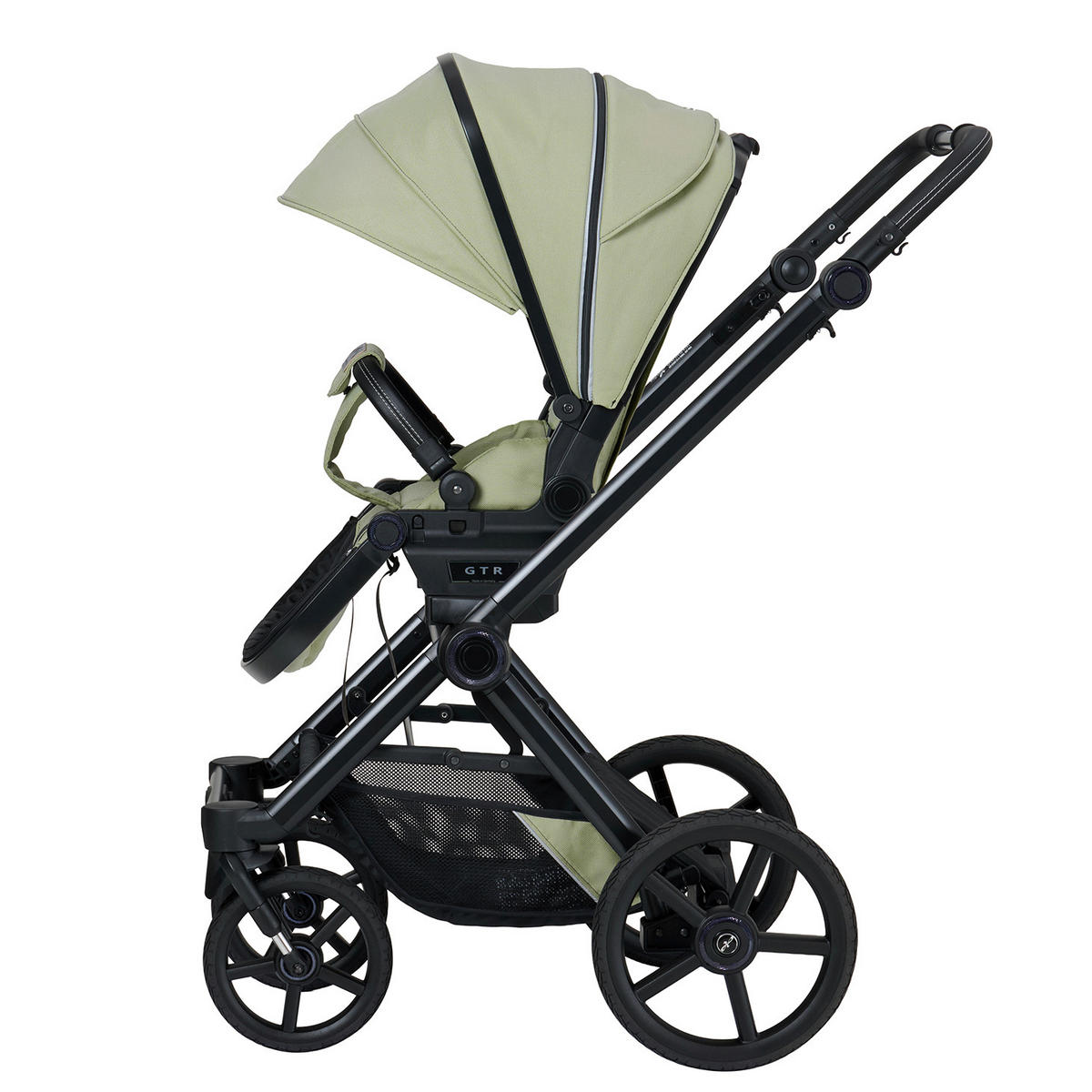 KINDERWAGENSET IVY GTR Outdoor HB  - Schwarz/Hellgrün, Basics, Textil/Metall (94/58/119cm) - Hartan
