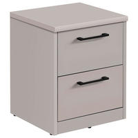 NACHTTISCH 38/46/36 cm, Kaschmir,  - Kaschmir/Schwarz, Basics, Holzwerkstoff/Kunststoff (38/46/36cm) - Xora