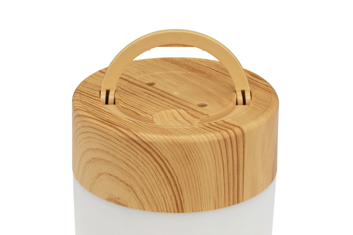 AKKU-TISCHLEUCHTE 7/8 cm   - Eschefarben/Weiß, LIFESTYLE, Kunststoff (7/8cm) - Novel