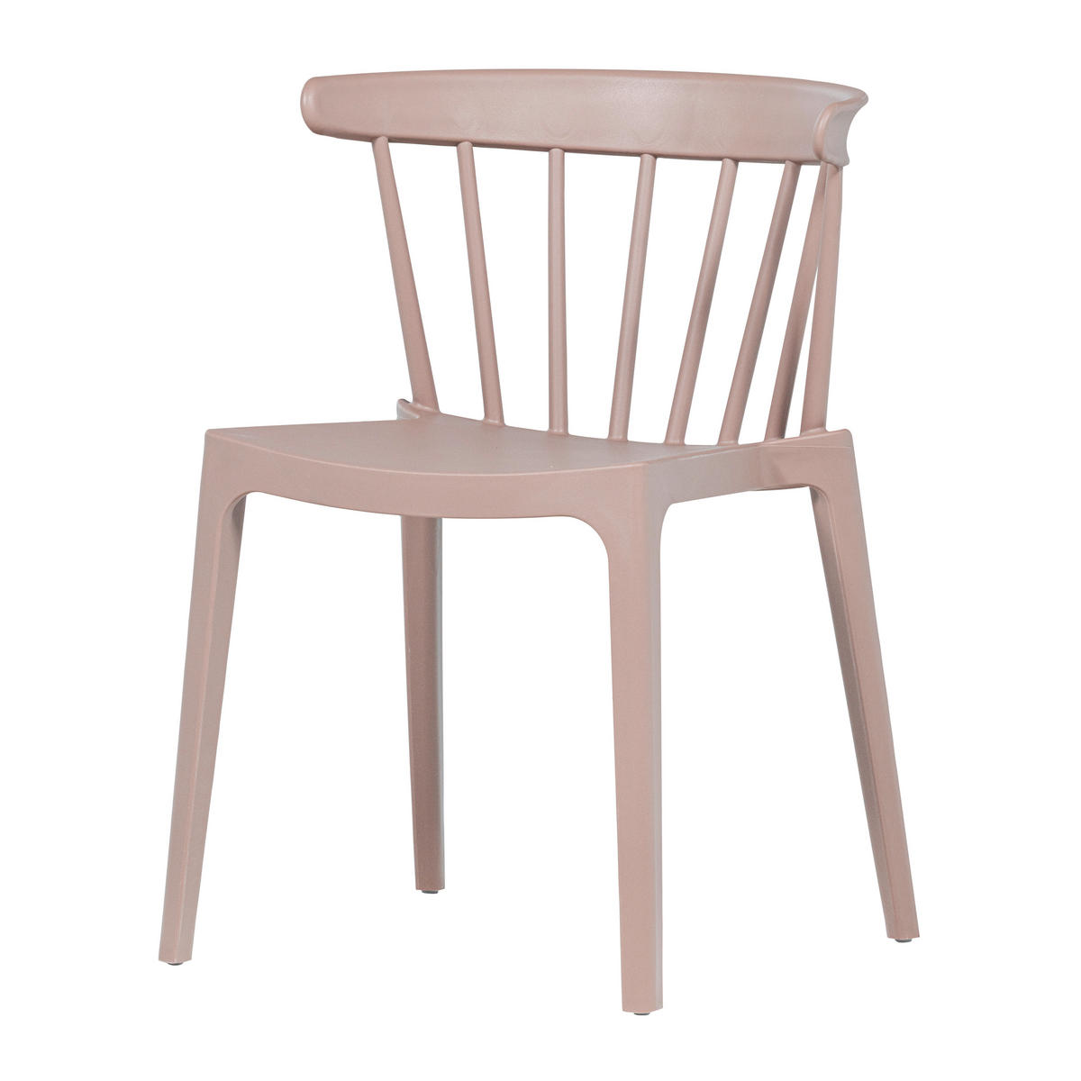 GARTENSTUHL-SET Kunststoff, Naturmaterialien Lachsfarben  - Lachsfarben, MODERN, Naturmaterialien/Kunststoff (52/75/53cm) - Livetastic