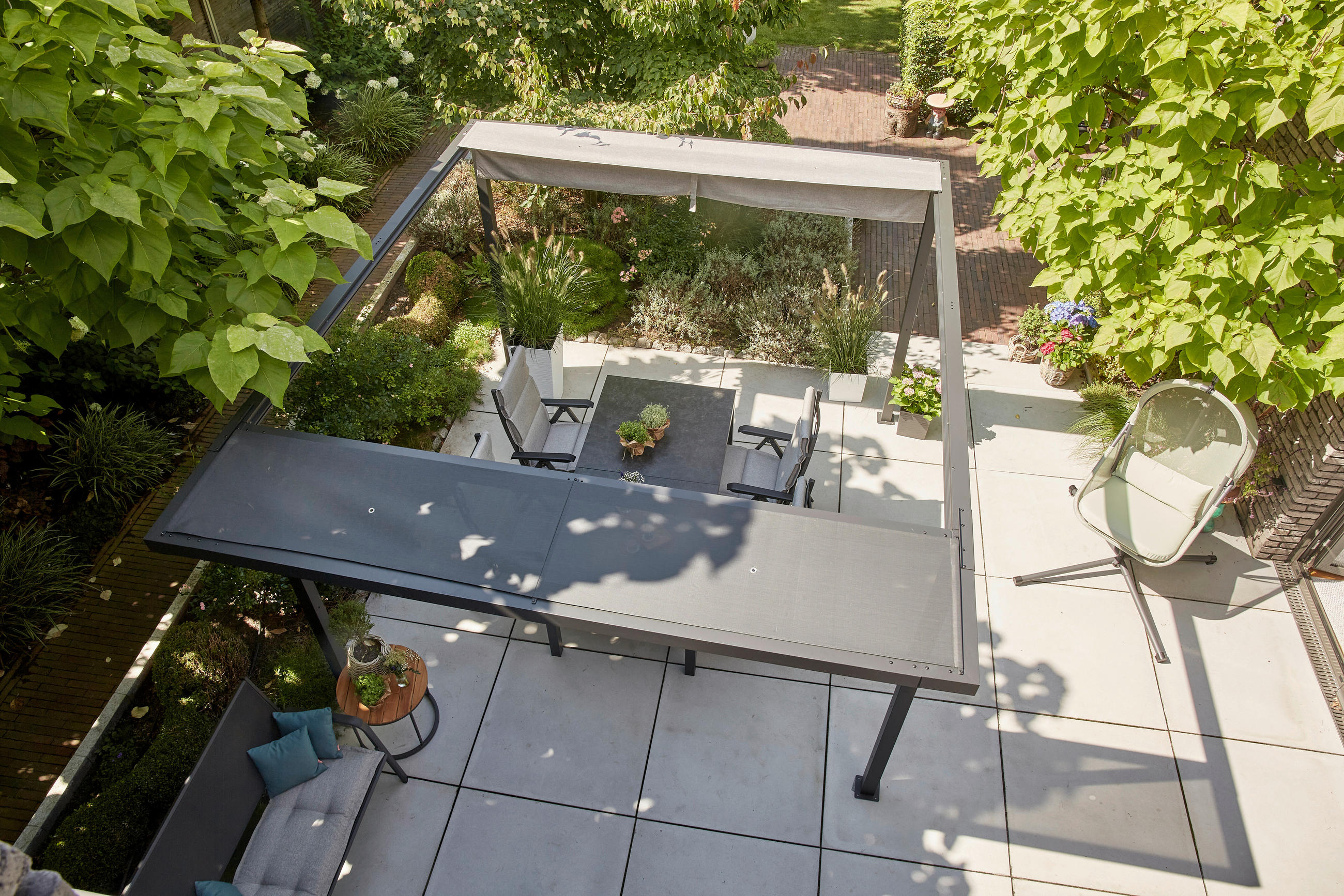 PAVILLON-DACHERWEITERUNG 300/7,6/60 cm Aluminium  - Basics, Textil/Metall (300/7,6/60cm) - Siena Garden