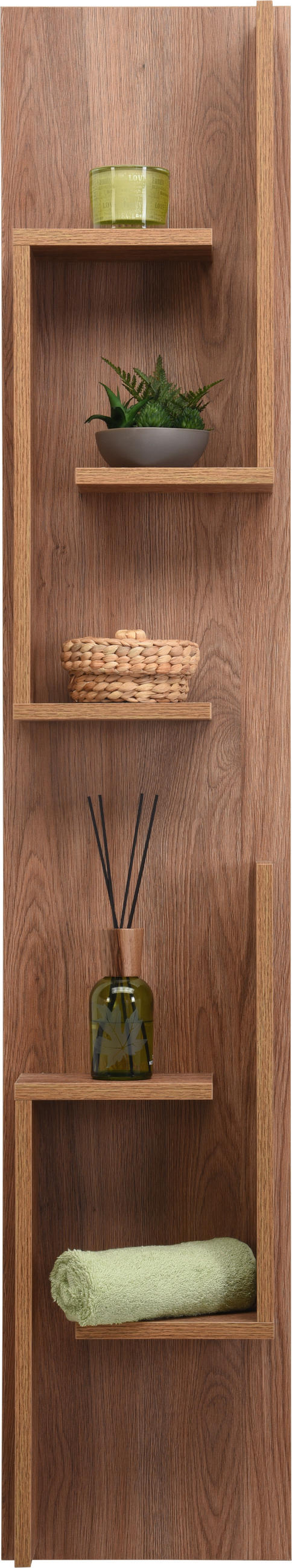 BADEZIMMERREGAL 30/160/15 cm  - Eichefarben, KONVENTIONELL, Holzwerkstoff (30/160/15cm) - Novel