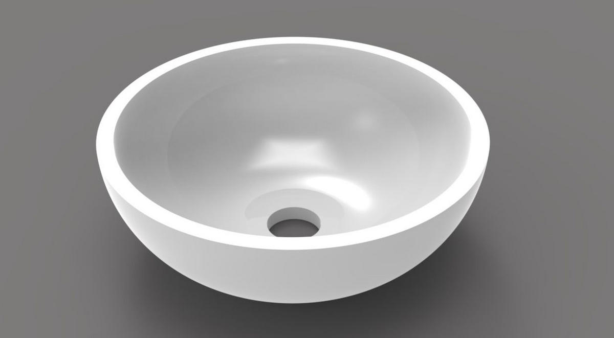 UMIVAONIK  bela  - bela, Moderno, kamen (40cm)