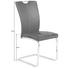 SCHWINGSTUHL-SET Lederlook Chromfarben, Schwarz - Chromfarben/Beige, Design, Textil/Metall (41/95/58cm) - Xora