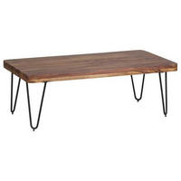 KONFERENČNÝ STOLÍK, farba indického palisandra, drevo, 115/60/40 cm - čierna/farba indického palisandra, Design, kov/drevo (115/60/40cm) - MID.YOU
