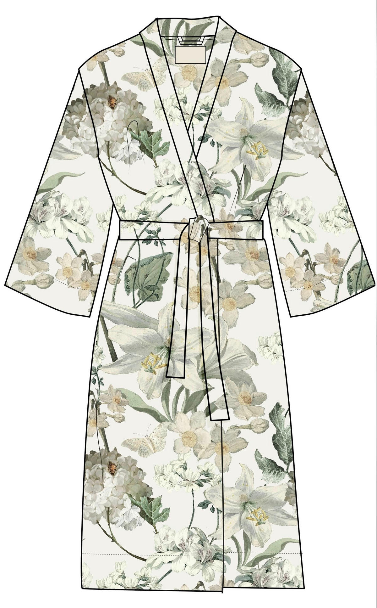 KIMONO  - Weiß, KONVENTIONELL, Textil (Lnull) - Essenza
