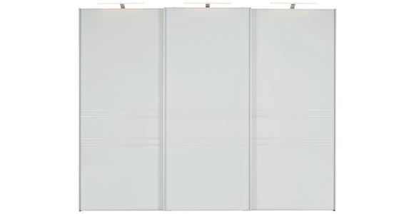 SCHWEBETÜRENSCHRANK in Anthrazit, Hellgrau - Anthrazit/Hellgrau, KONVENTIONELL, Glas/Holzwerkstoff (280/222/68cm) - Moderano