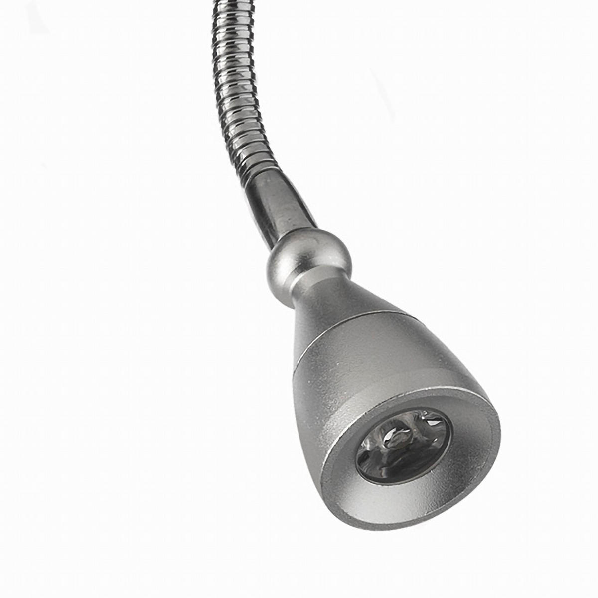 NÁSTENNÉ LED SVIETIDLO, 7/7/40 cm - strieborná, Basics, kov (7/7/40cm)