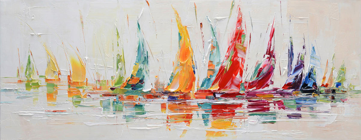 Pictură În Ulei 180/70 cm  - multicolor, Basics, lemn/textil (180/70cm) - Monee