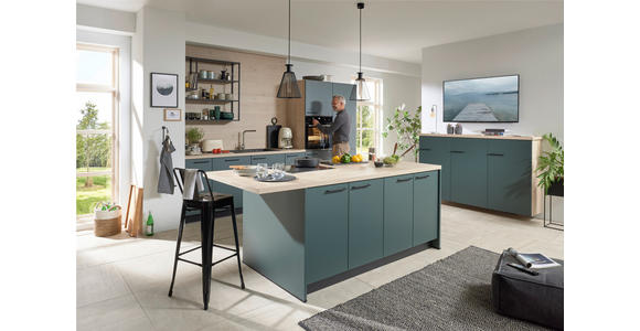 EINBAUKÜCHE - Grün, Design, Holzwerkstoff - Dieter Knoll