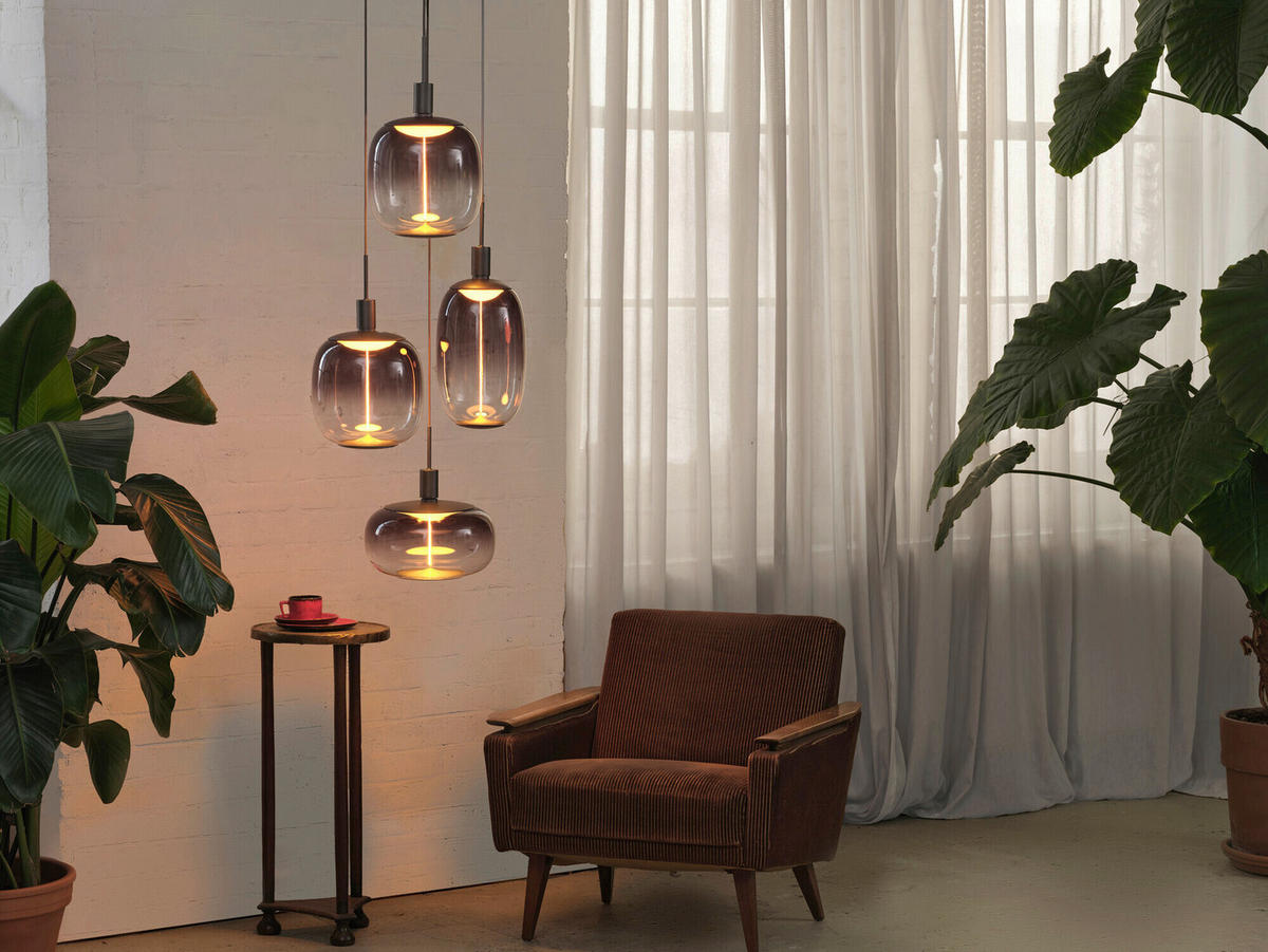 LED-LEUCHTMITTEL   E27 12 W 300 lm  - Grau, KONVENTIONELL, Kunststoff (20/37cm)