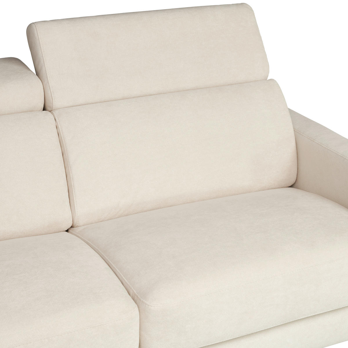 SCHLAFSOFA MIT TEMPUR MATRATZE Velours Beige  - Beige/Schwarz, Design, Textil/Metall (200/85-99/104cm) - Novel