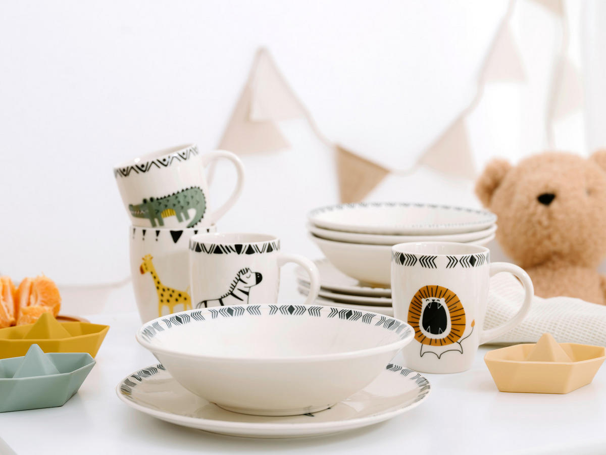 KINDERGESCHIRRSET 3-teilig  - Multicolor, Basics, Keramik - Creatable