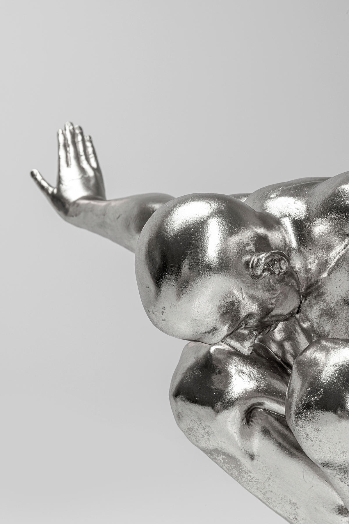 SKULPTUR - Silberfarben/Schwarz, Design, Kunststoff (100/64/31cm) - Kare-Design