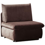 SCHLAFSESSEL Lederlook Braun  - Braun, Design, Kunststoff/Textil (90/89/83cm) - Novel