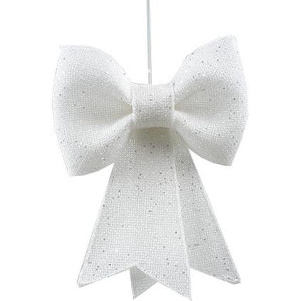 VISEĆA DEKORACIJA - bela, Osnovno, plastika (13/14cm) - X-Mas