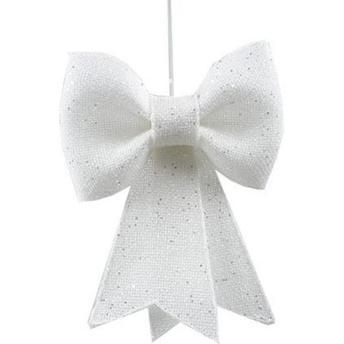 VISEĆA DEKORACIJA - bela, Osnovno, plastika (13/14cm) - X-Mas