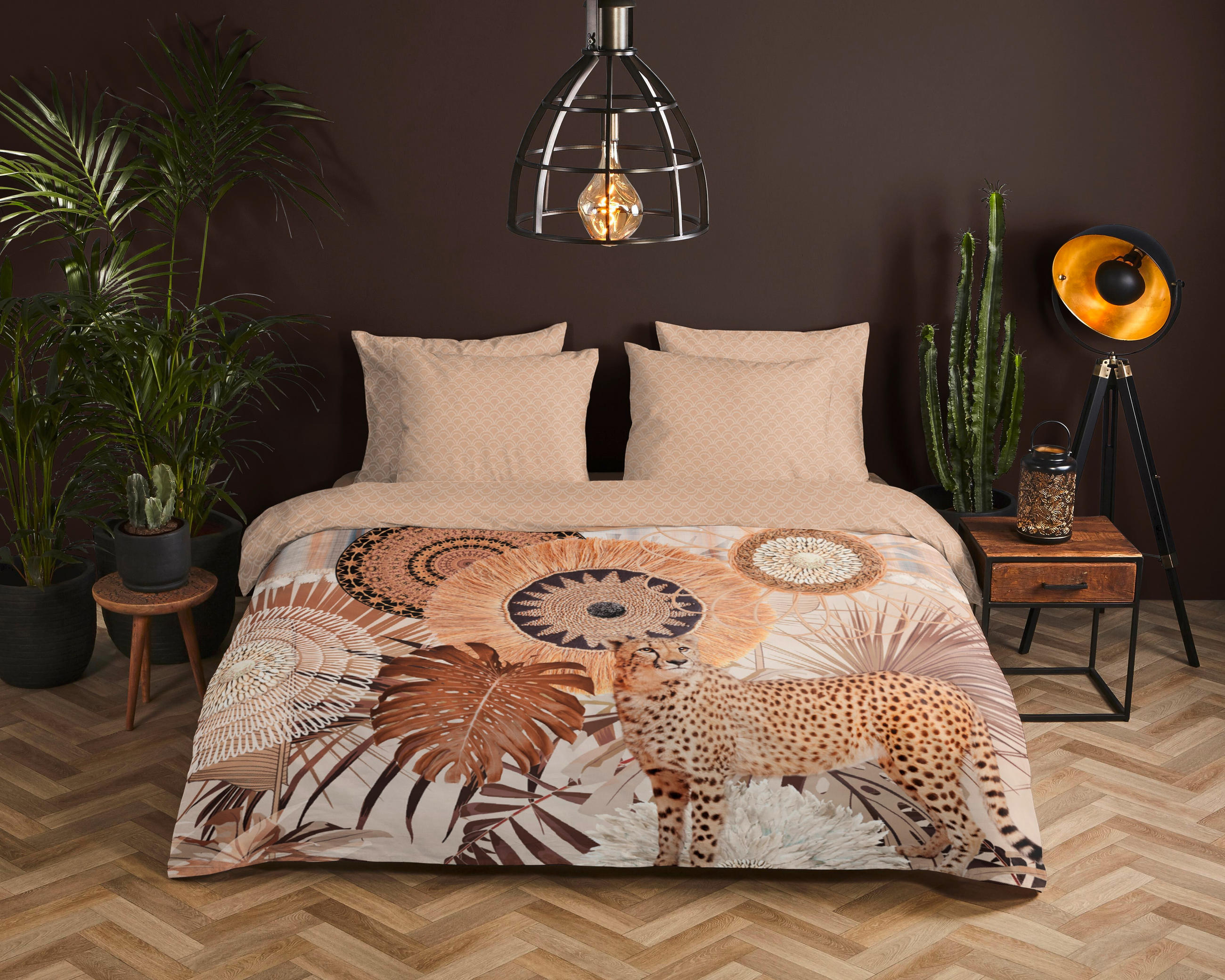BETTWÄSCHE HIP Satin 140/200 cm  - Sandfarben/Beige, KONVENTIONELL, Textil (140/200cm)