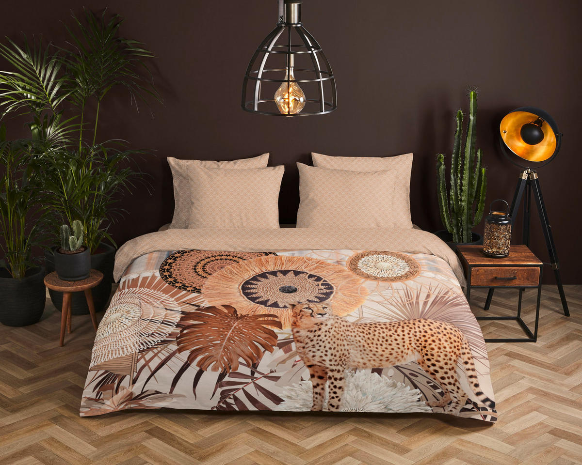 BETTWÄSCHE HIP Satin 140/200 cm  - Sandfarben/Beige, KONVENTIONELL, Textil (140/200cm)