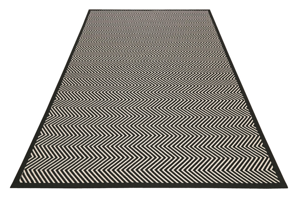 HANDWEBTEPPICH 160/230 cm Paulsen Schwarz  - Schwarz, Trend, Textil (160/230cm) - Esprit