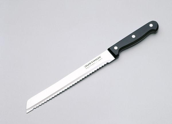 NOŽ ZA KRUH          21 cm     - boje oplemenjenog čelika/crna, Konvencionalno, metal/plastika (21cm) - Justinus