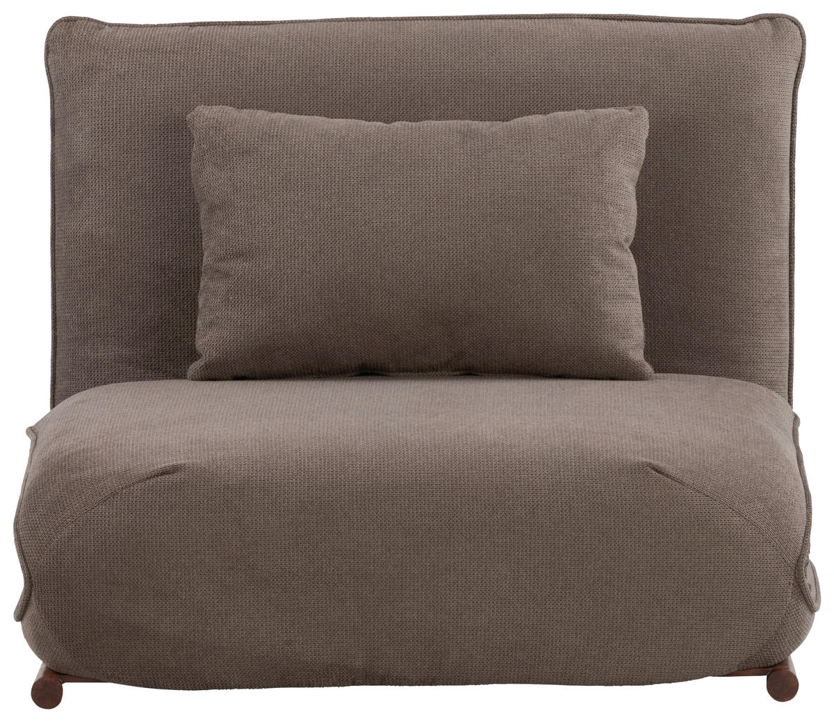 SESSEL in Samt Braun  - Dunkelbraun/Braun, Design, Textil/Metall (93/97/80cm) - MID.YOU