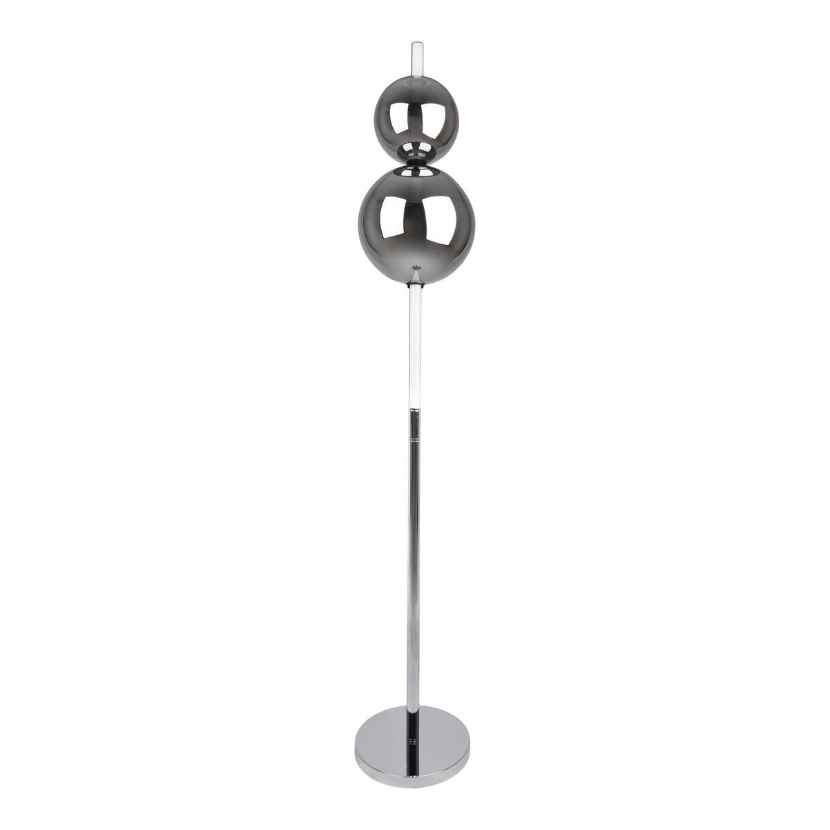LED-STEHLEUCHTE 25/149,7 cm    - Chromfarben, Design, Glas/Metall (25/149,7cm) - Näve