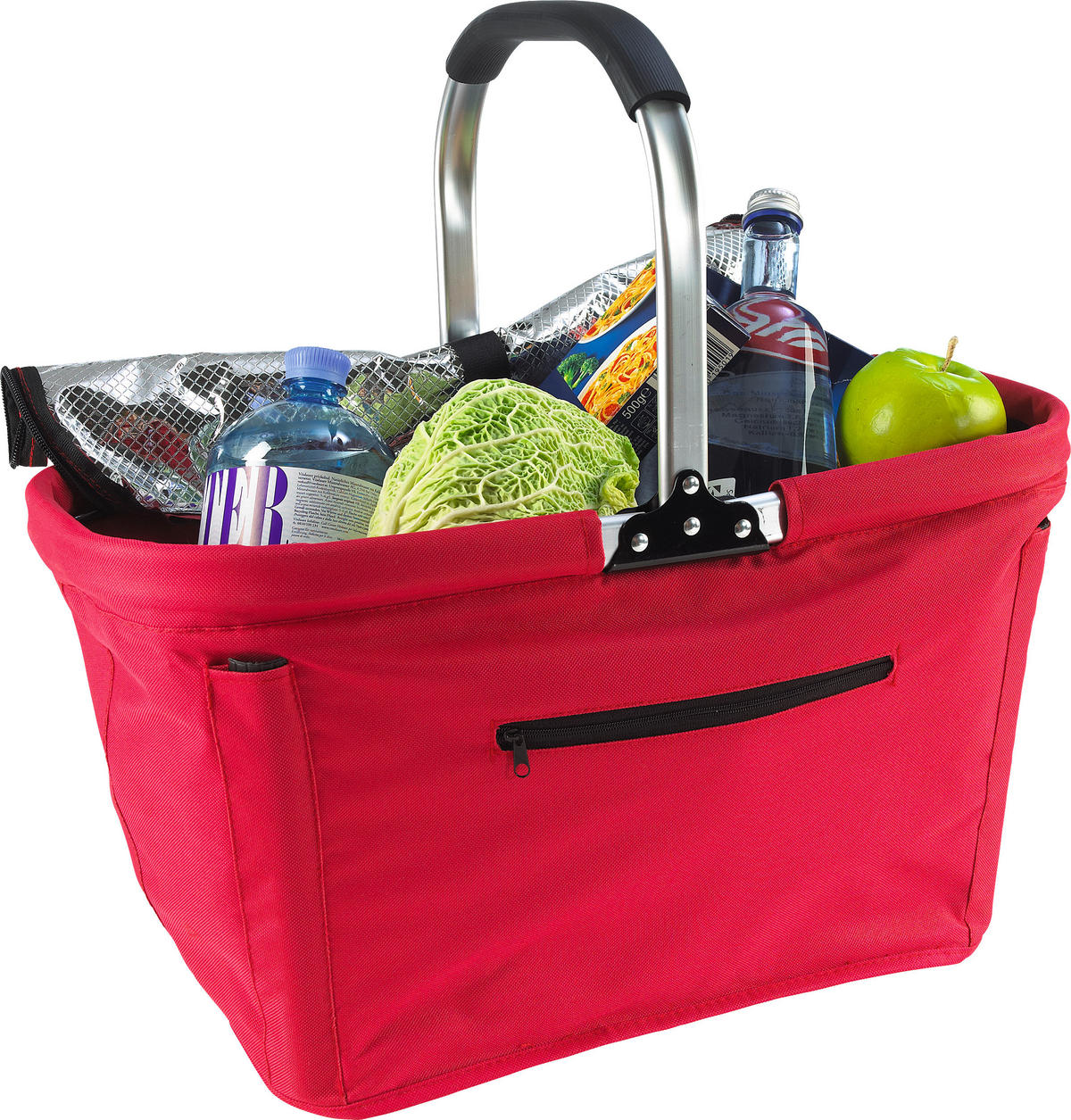 EINKAUFSKORB 30 L  - Rot, Basics, Kunststoff/Metall (50/27/27cm) - Boxxx