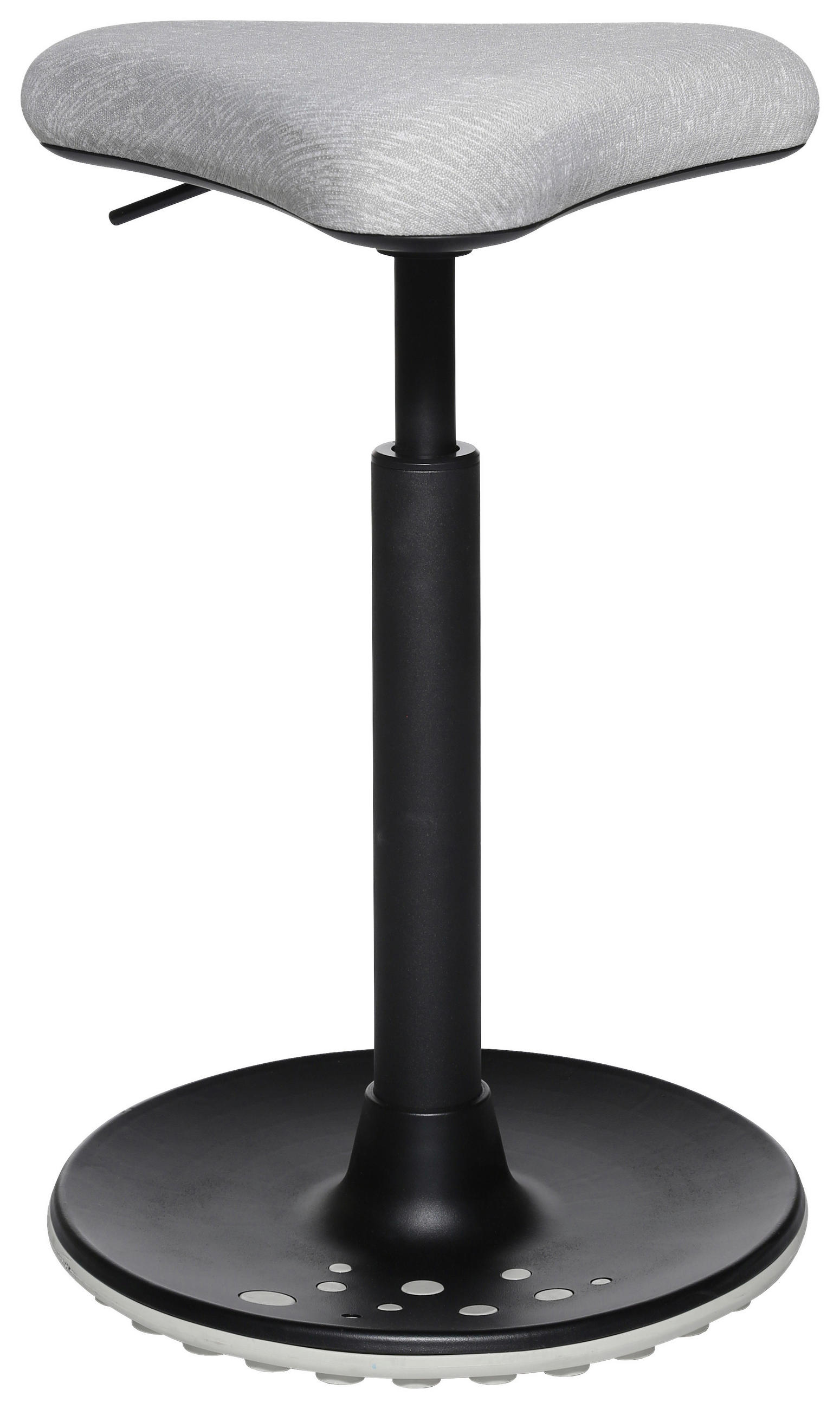 BÜROHOCKER   Schwarz, Hellgrau  - Hellgrau/Schwarz, Konventionell, Kunststoff/Textil (35/57-77/35cm)