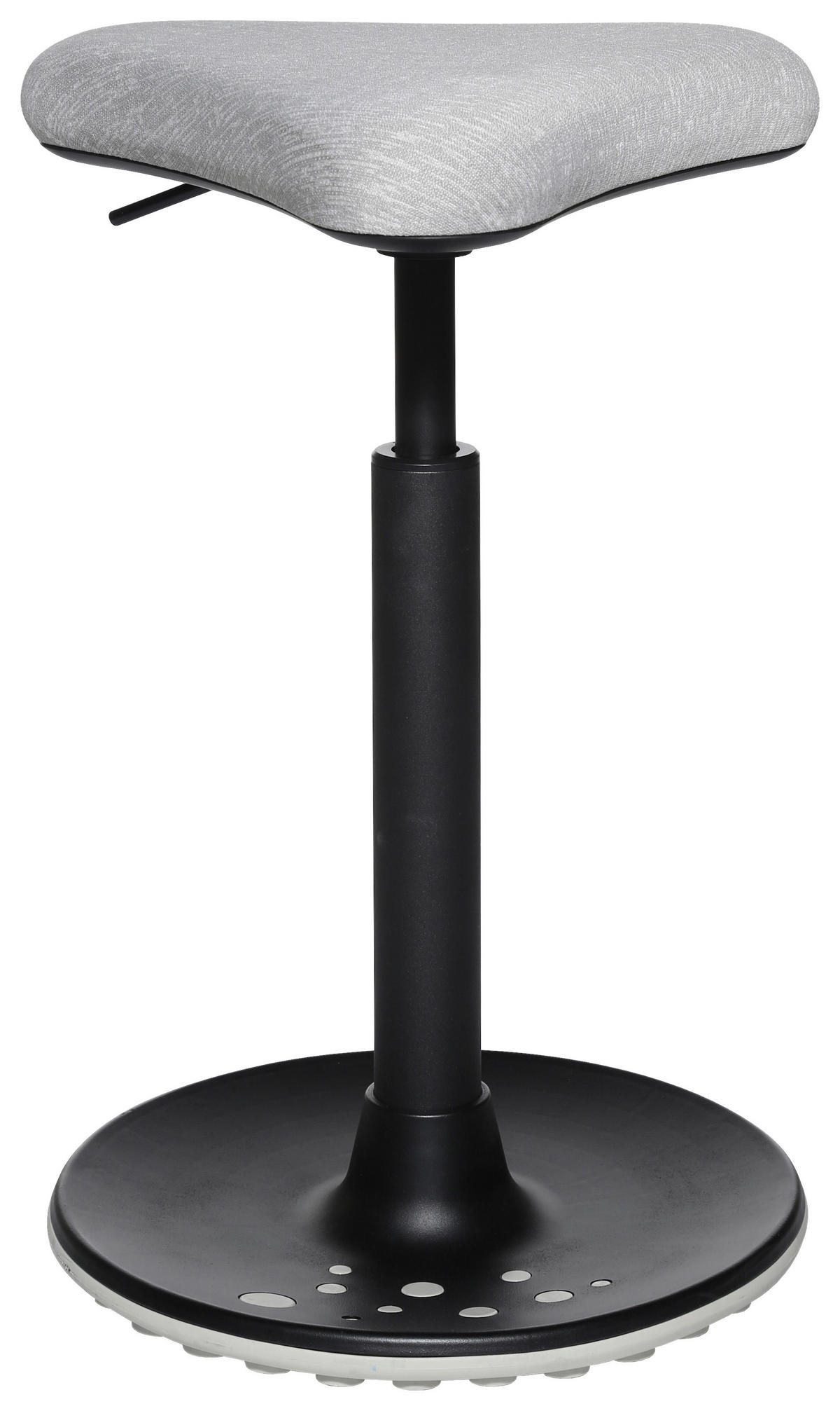 BÜROHOCKER   Schwarz, Hellgrau  - Hellgrau/Schwarz, Konventionell, Kunststoff/Textil (35/57-77/35cm)