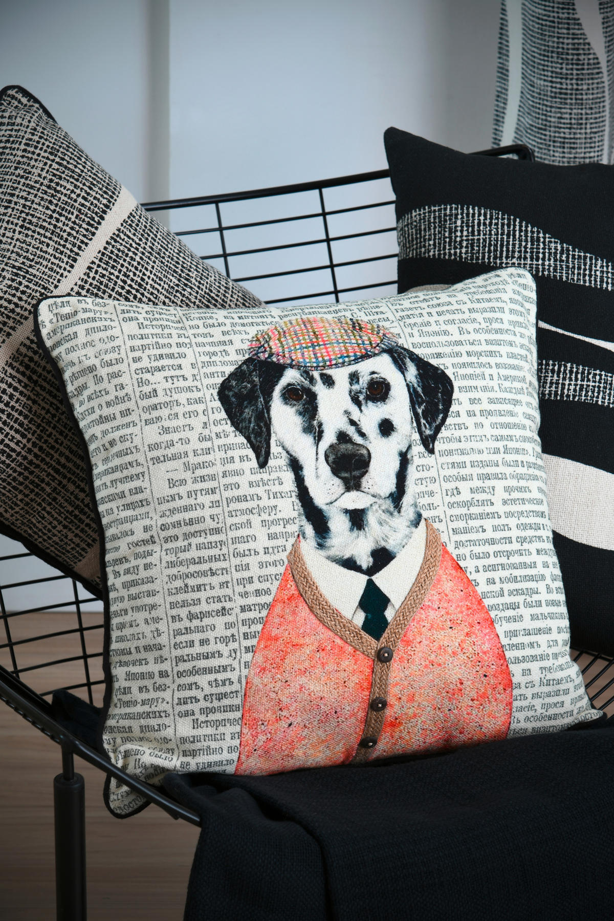 OKRASNA BLAZINA  PETER   45/45 cm          - večbarvno, Konvencionalno, tekstil (45/45cm)