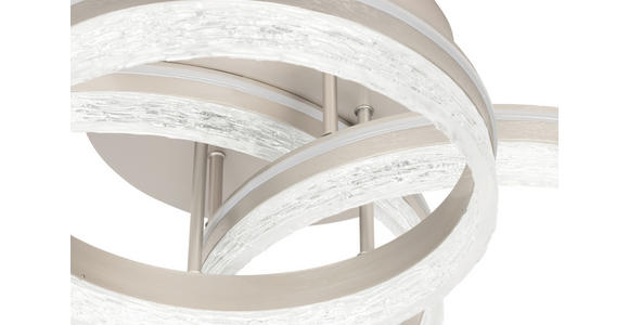 LED-DECKENLEUCHTE 72/63/22 cm   - Cappuccino, Design, Kunststoff/Metall (72/63/22cm) - Novel
