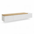 LOWBOARD  220/32/35 cm   - Eichefarben/Weiß, KONVENTIONELL, Holz/Holzwerkstoff (220/32/35cm) - Xora