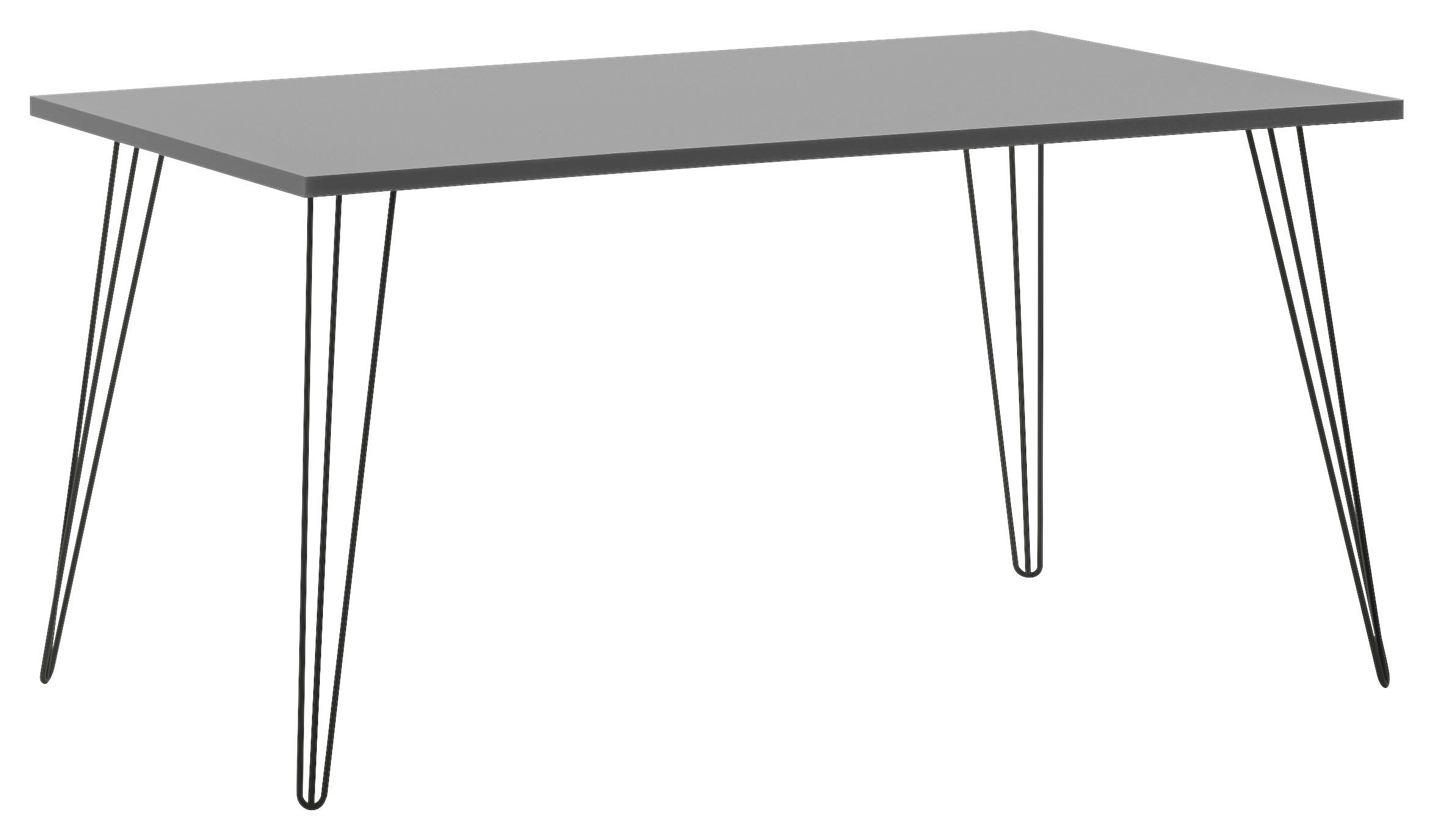 Mid.you Schreibtisch Platin 80x74x160 cm