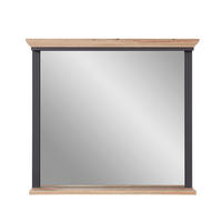 Oglindă De Perete 93/83/15 cm    - culoare lemn stejar/grafit, Romantik / Landhaus, material pe bază de lemn (93/83/15cm) - Landscape