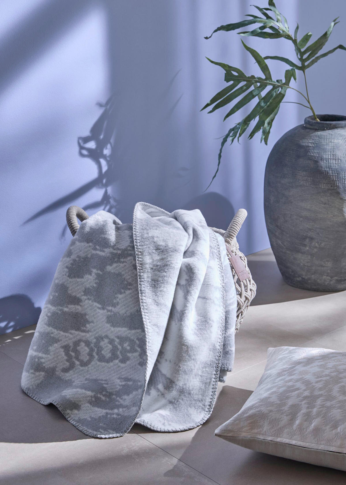 KISSENHÜLLE J!Spirit silber 50/50 cm  - Silberfarben/Hellgrau, Design, Textil (50/50cm) - Joop!